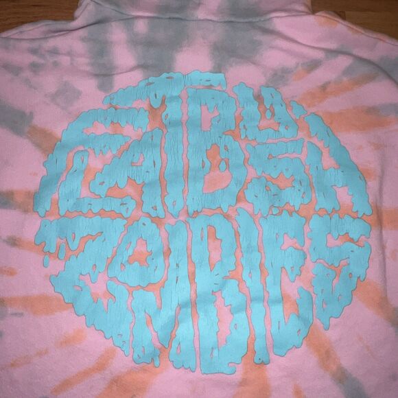 Flatbush Zombies FBZ Orange Sunshine Pullover Hoodie Pink Glorious Dead Sz Med - Picture 9 of 11